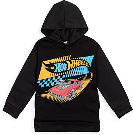 Hot Wheels Fleece Pullover Hoodie Toddler to Big Kid