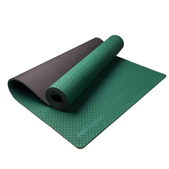 Aqui Legend Yoga Mat-Upgraded Non-Slip Exercise Mat with Carry Strap，Extra Thick Odorless Pilates Workout Mat for Hot Yoga, Pilates & Floor Exercises,Anti-Tear Lightweight Fitness Mat