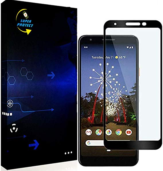 Befilm (3Pack) Screen Protector Compatible for Google Pixel 3a，HD Clear Full Coverage Tempered Glass Bubble Free Protective Film with Lifetime Replacement Warranty