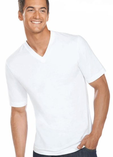 Jockey Men's T-Shirts Slim Fit Cotton V-Neck - 3 Pack