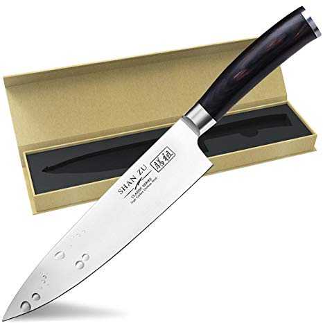SHANZU Chef's Knife German Steel knife with Pakka Wood Handle