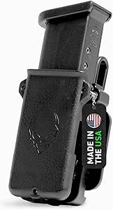 Alien Gear Single Mag Carrier - Magazine Holster - Convertible IWB/OWB Magazine Holster - Adjustable Cant & Retention - Compatible with Glock & Sig - Tactical Belt Mag Pouch - Made in USA