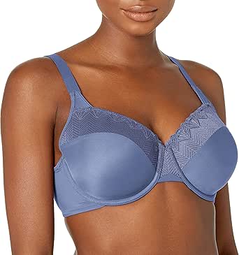 Bali Passion For Comfort Underwire Bra with Full-Coverage, Light Lift Back Smoothing Shapewear Bra for Everyday Wear