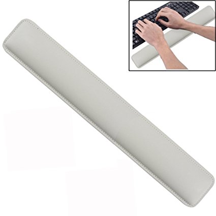 Cmhoo Keyboard Wrist Rest Support Comfortable Cushion Keyboard Pad Wrist Rest with Memory Foam for Laptops/ Notebooks/ Desktop Keyboard (18.3×3.2×1in, Keyboard Wrist White)