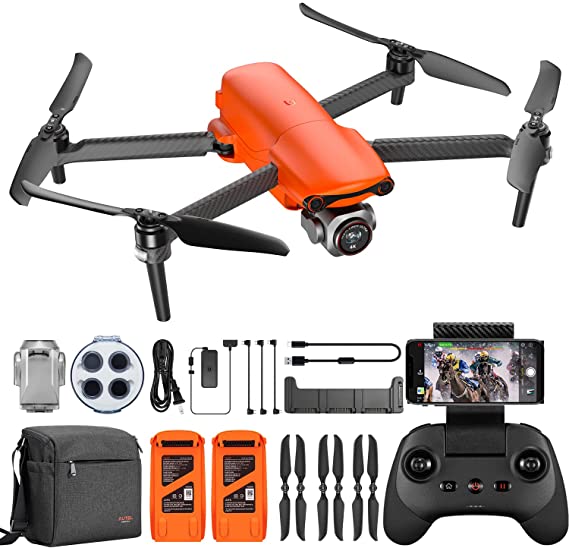 Autel Robotice EVO Lite  Premium Bundle - 6K Video Drone with 1" CMOS Sensor, Adjustable Aperture F2.8-F11, 3-Axis Gimbal, 3-Way Obstacle Avoidance, 40Min Flight Time, 7.4 Miles Transmission (Orange)