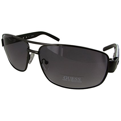 Guess Men GU6714 Aviator Fashion Sunglasses, Gunmetal/Grey Gradient