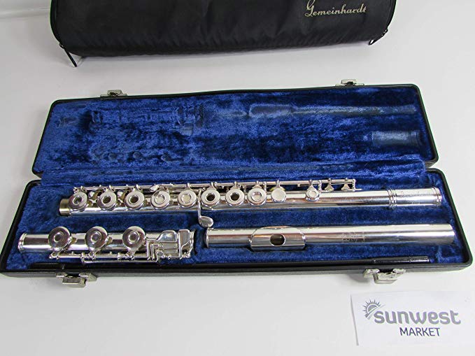 Gemeinhardt 3SHB Flute Solid Silver J1 Head Joint with Low B Foot and Inline G