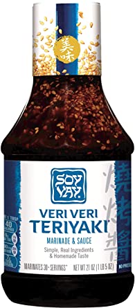 Soy Vay Veri Veri Teriyaki Marinade & Sauce, 21 Ounce Bottle (Package may vary)