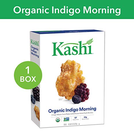 Kashi, Breakfast Cereal, Organic Indigo Morning, Gluten Free, Non-GMO Project Verified, 10.3 oz