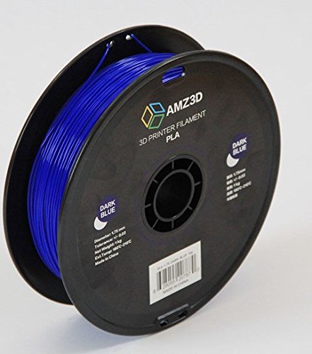 1.75mm Dark Blue PLA 3D Printer Filament - 1kg Spool (2.2 lbs) - Dimensional Accuracy  /- 0.03mm