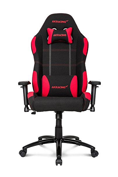 AKRacing K-7 Series Premium Gaming Chair with High Backrest, Recliner, Swivel, Tilt, Rocker and Seat Height Adjustment Mechanisms with 5/10 warranty (Red)