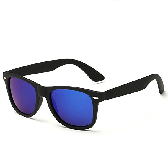 Pro Acme Classic Semi Rimless Polarized Clubmaster Sunglasses with Metal Rivets