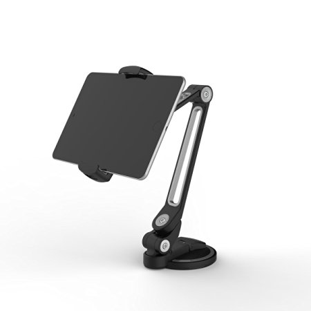 Suptek LD-203A 360 Degree Adjustable Stand/Holder with Suction Cups for Tablets(up to 11 inches) and Car Kit for iPad ipone Samsung Asus Tablet Smartphone and more
