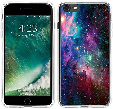 Case For Iphone 6,Hungo Compatible Tpu Silicone Protective Case Cover Replacement For Iphone 6/6S Colorful Dreamlike Wonderful Galaxy View