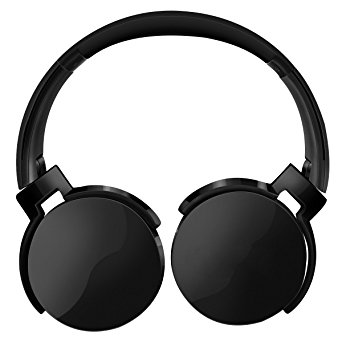 Labvon Bluetooth Headphones Over Ear 40mm Speaker Active Noise Cancelling Wireless Headset with Mic for Cell Phone/ TV/ PC (black)