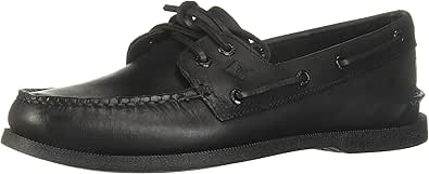 Sperry Men's Authentic Original 2-Eye Boat Shoe, Black, 11 M US