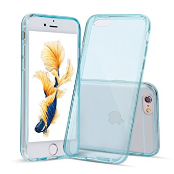 iPhone 6s Plus Case, 5.5" Shamo's Thin Case Cover TPU Rubber Gel, Transparent Clear Back Case for Iphone 6 Plus, Soft Silicone, Shamo's [Compatible with iPhone 6 plus and iPhone 6s Plus] (Blue)