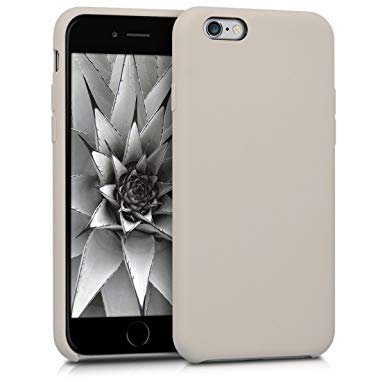 kwmobile TPU Silicone Case for Apple iPhone 6 / 6S - Soft Flexible Rubber Protective Cover - Taupe