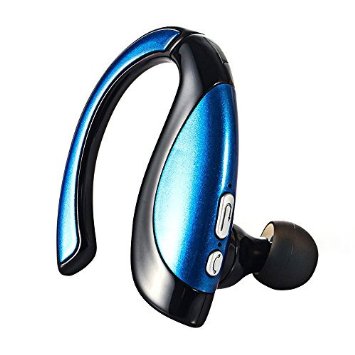 PYRUS Wireless Bluetooth Earphone with Crystal Sound Headsets In-ear Headphone Noice Reduction Unilateral Headset for iPhone 6s, Samsung, HTC, etc.(Blue)