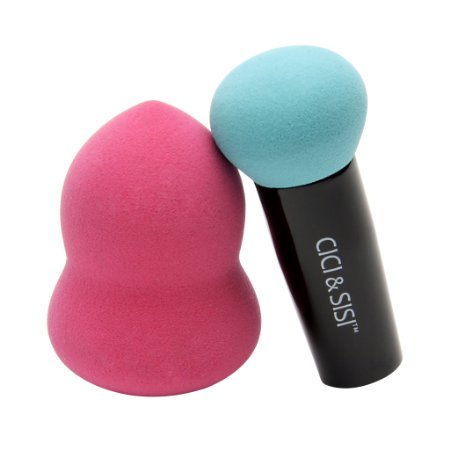 Makeup Sponge, Makeup Sponges, Beauty Spong, CICI&SISI Pro Beauty Blender Spong Flawless Applicator Puff Super Soft - 2 Pack