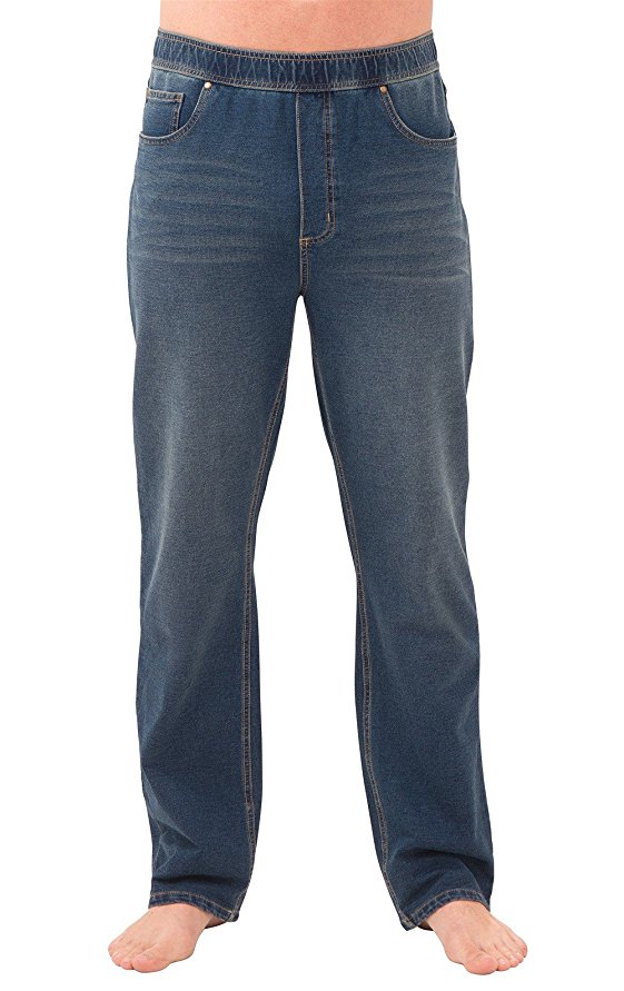 PajamaJeans Men's Straight Leg Knit Denim Jeans