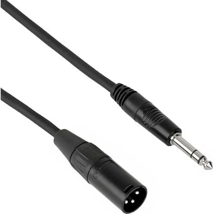 PM Series 1/4" TRS M to XLR M Professional Interconnect Cable - 3' (0.91 m)(2pack)