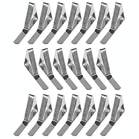 Super Z Outlet Stainless Steel Table Cloth Cover Clamps - Holder Clips Event Party Supplies (20 Pack)