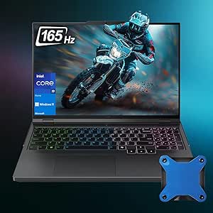 Lenovo Newest Legion 16" WQXGA i9 RTX 4060 Gaming Laptop, 16" WQXGA 2560 * 1600 165Hz, Intel i9-14900HX, NVIDIA GeForce RTX 4060, 32GB DDR5 RAM, 1TB SSD, W11H, with ADATA 512 External SSD Bundle