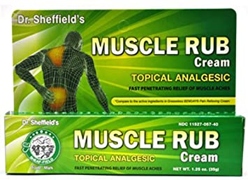 Dr. Sheffield's Muscle Rub Cream Topical Analgesic 1.25 Oz