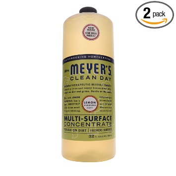 Mrs. Meyer's Multi-Surface Concentrate Lemon Verbena, 32 Fluid Ounce (Pack of 2)