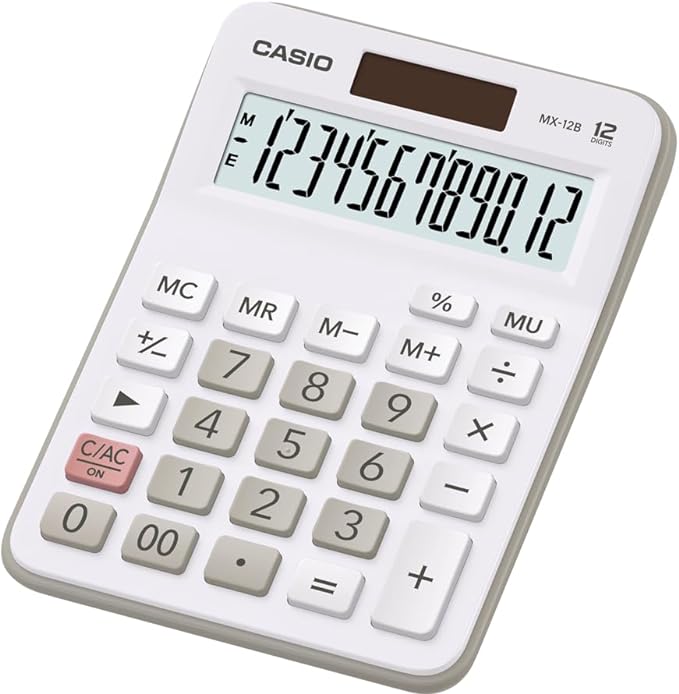 New Casio MX-12 Desk Calculator 12-Digit Display