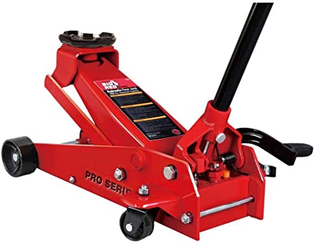 Big Red Floor Jack 3.5-Ton Quick-Lift Pedal Design Automatic Safety Valve Steel