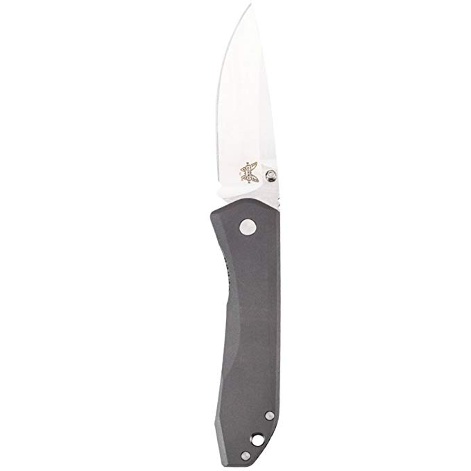 Benchmade Ti Monolock Drop Point Folding Knife Manual Opening