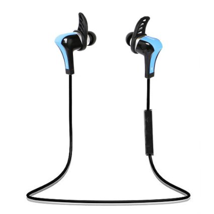 YeeSite® Sport Bluetooth Headphones with Mic / Noise Canceling / High-fidelity Stereo Sound for Sweatproof Running Gym Exercise, Compatible with All Smartphones - Blue - 6200017