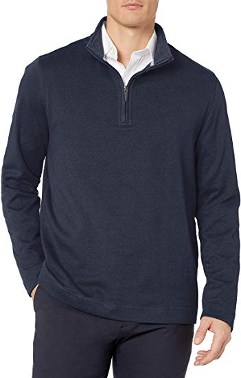 Geoffrey Beene Men's Long Sleeve Stretch Twill 1/4 Zip Pullover