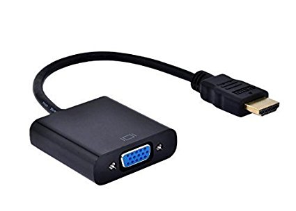 Generic HDMI Input to VGA Adapter Converter For PC Laptop NoteBook HD DVD - Black