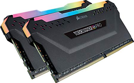 Corsair Vengeance RGB PRO 16GB (2x8GB) DDR4 3200MHz C16 LED Desktop Memory, Black