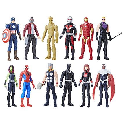 Avengers Titan Hero Series 12 Pack, Action Figures, Ages 4 and up (Amazon Exclusive)