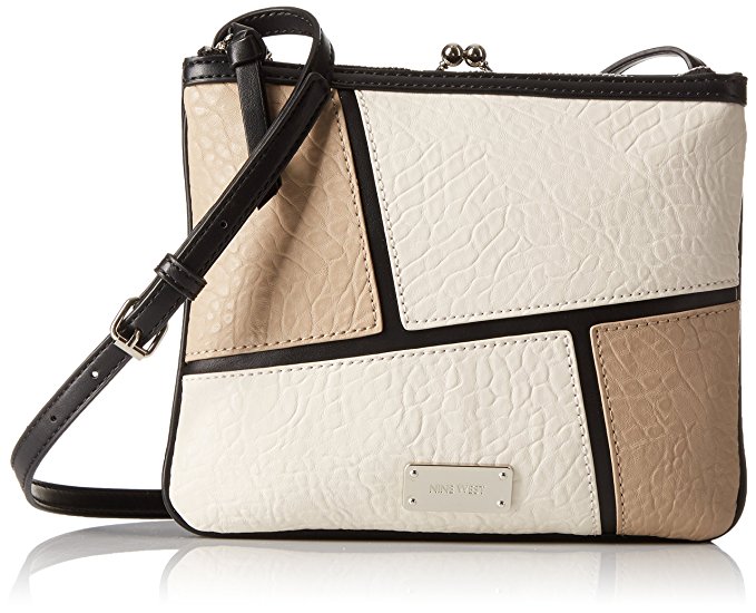 Nine West Jaya Crossbody Colorblock, Black/Sandstone/Milk