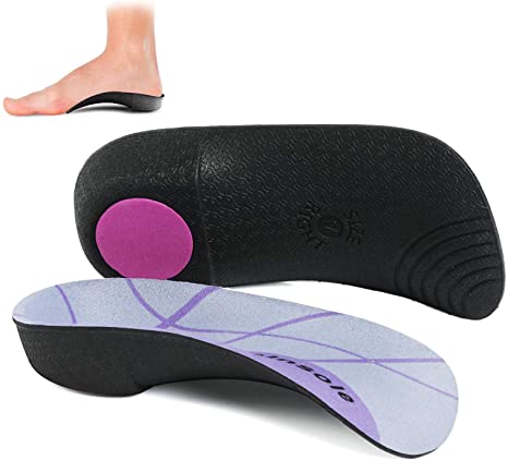 Plantar Fasciitis 3/4 Length Insoles, High Arch Supports Orthotic Insoles, Men/Women, 1 Pair, Flat Feet, Over-Pronation, Heel Spur Pain Relief Shoe Inserts for Walking Running Sport