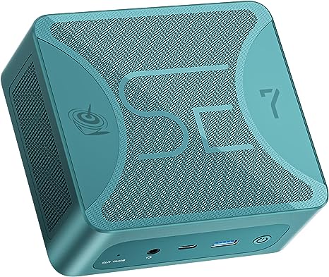 Beelink SER7 Mini PC, AMD Ryzen 7 7840HS(4nm, 8C/16T) up to 5.1GHz, Mini Computer 32GB DDR5 RAM 1TB M.2 NVME SSD, Desktop PC 4K@144Hz Quad Display, Mini Gaming Computer WiFi6/BT5.2/2.5Gbps