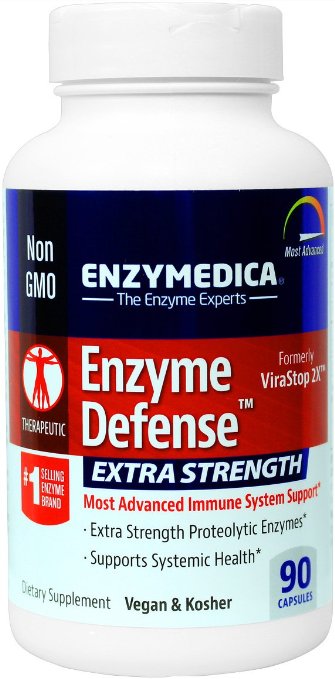 Enzymedica - Enzyme Defense Extra Strength, Most Advanced Immune System Support, 90 Capsules