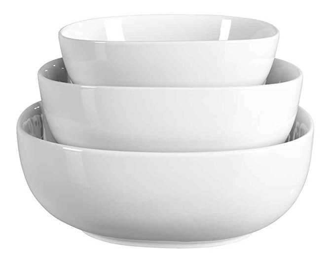 Porcelain 3 Piece Serving Bowl Set