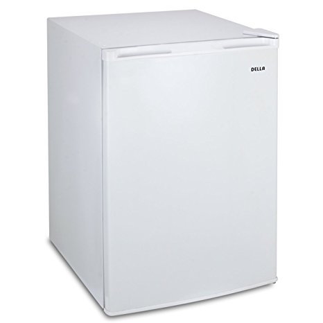 Della 4.5 cu. ft Single Reversible Door, Fridge Refrigerator Freezer Ice, White