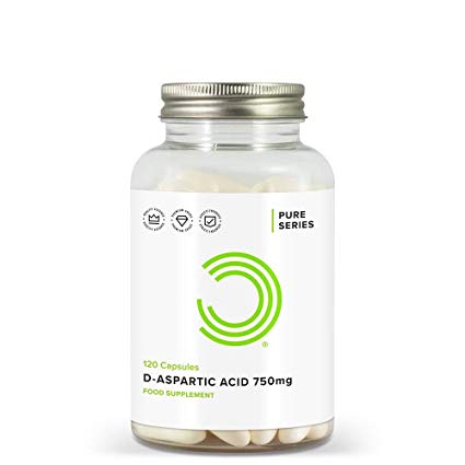 BULK POWDERS 750 mg D Aspartic Acid Capsules - Pack of 120