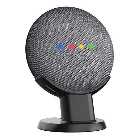 SPORTLINK Pedestal for Google Home Mini Improves Sound Visibility and Appearance - A Must Have Mount Holder Stand for Google Mini (Black)