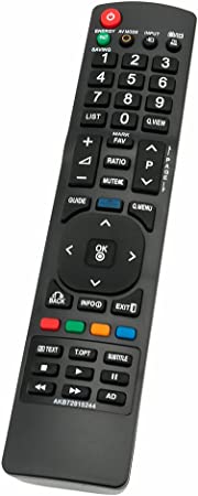 AKB72915244 Replaced Remote Control fit for LG TV 32LD450 37LD450 42LD450 47LD450 47LD450C 32LD520 42LD630 47LD630 50PJ340UC 50PJ350C 50PJ350CUB 47LD520 55LD630 55LD520 55LD520C 26LD350 55LE5500