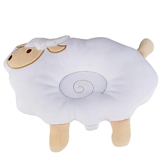 Nursing Pillow&Flat Head Pillow,KAKIBLIN 2 in 1 Organic Cotton Super Comfortable Pillow,White ¡­