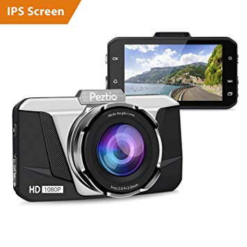 Dash Cam, 1080P HD Car DVR Dashboard Camera Recorder with 3'' IPS Screen, Night Vision, 170° Wide Angle, G-Sensor, WDR, Loop Recording and Motion Detection