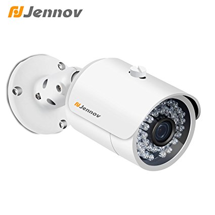 Jennov POE Security IP Camera Home Surveillance System Bullet Indoor Outdoor Network Cctv Cameras 1920 x1080 IR Night Vision Motion Detection